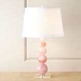 Pink Barrel Shape Task Lighting Modern 1 Bulb Fabric Nightstand Lamp for Bedroom Clearhalo 'Lamps' 'Table Lamps' Lighting' 413269