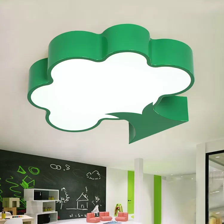 18"/23.5" Dia Pink/Yellow/Green Tree LED Flush Mount Light Modern Acrylic Ceiling Lamp in Warm/White/Third Gear Light for Kindergarten Clearhalo 'Ceiling Lights' 'Close To Ceiling Lights' 'Close to ceiling' 'Flush mount' Lighting' 41412