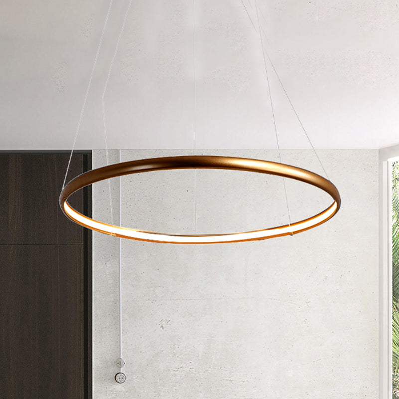 Black/Brown/Gold Orbit LED Ceiling Light Modernism 1/2/3-Light Acrylic Chandelier in Warm/White/Natural Light Clearhalo 'Ceiling Lights' 'Chandeliers' 'Modern Chandeliers' 'Modern' Lighting' 438673