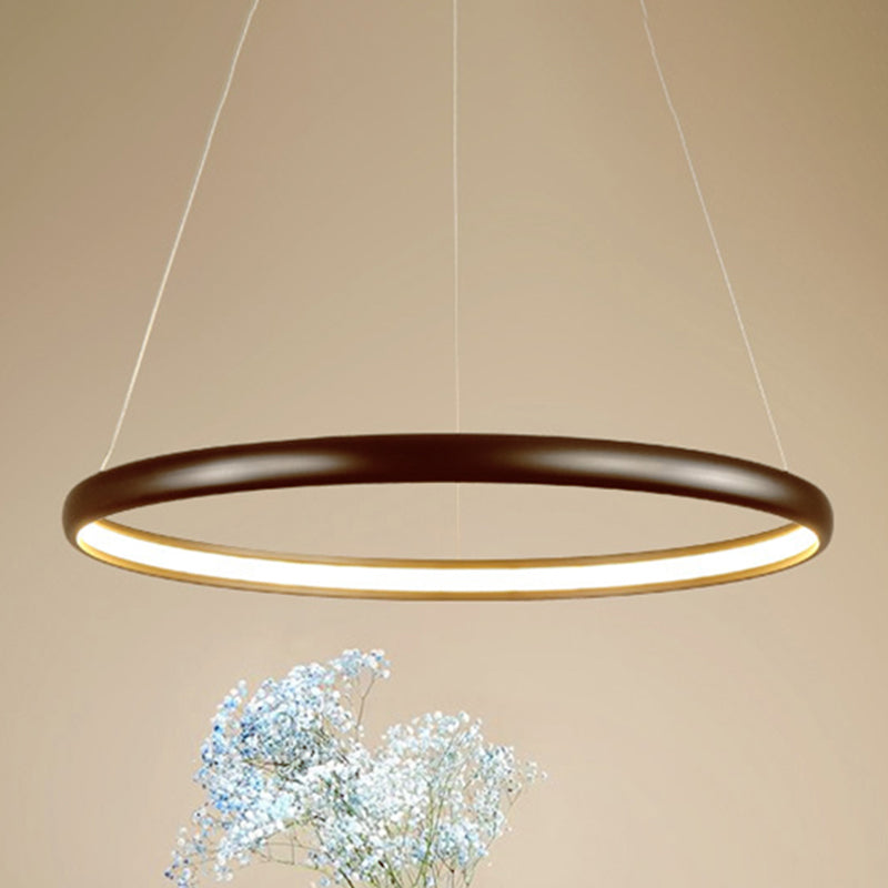 Black/Brown/Gold Orbit LED Ceiling Light Modernism 1/2/3-Light Acrylic Chandelier in Warm/White/Natural Light Clearhalo 'Ceiling Lights' 'Chandeliers' 'Modern Chandeliers' 'Modern' Lighting' 438679