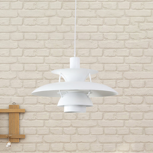 Designer Tiered Pendant Light Metal Shade 1 Light Hanging Ceiling Light with Hanging Cord Clearhalo 'Ceiling Lights' 'Modern Pendants' 'Modern' 'Pendant Lights' 'Pendants' Lighting' 438959