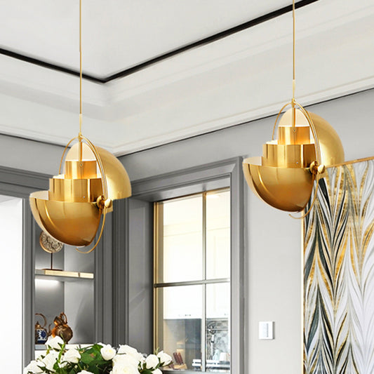 Metal Rotated Pendant Lighting in Modern Style 1 Light Black/White/Gold Hanging Light Clearhalo 'Ceiling Lights' 'Modern Pendants' 'Modern' 'Pendant Lights' 'Pendants' Lighting' 438994