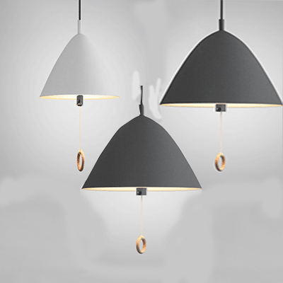 10.5"/13"/16" Wide 1 Head Umbrella Pendant Light with Cone Shade Modern Metal Hanging Lamp for Hotel Kitchen Clearhalo 'Ceiling Lights' 'Modern Pendants' 'Modern' 'Pendant Lights' 'Pendants' Lighting' 44