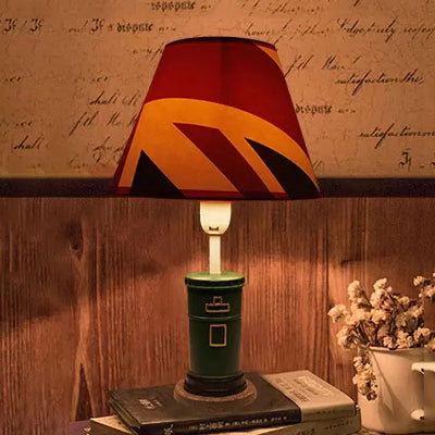 Resin Base Tapered Shade Desk Light One Light Modern Style Desk Lamp for Office Green Clearhalo 'Lamps' 'Table Lamps' Lighting' 45017