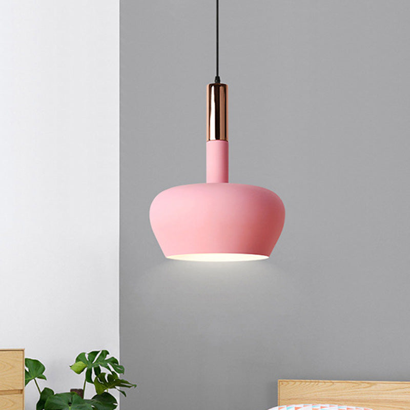 Wine Glass Metal Hanging Pendant Light Modernism 1 Light Blue/Pink/Yellow Suspension Pendant Clearhalo 'Ceiling Lights' 'Modern Pendants' 'Modern' 'Pendant Lights' 'Pendants' Lighting' 460619