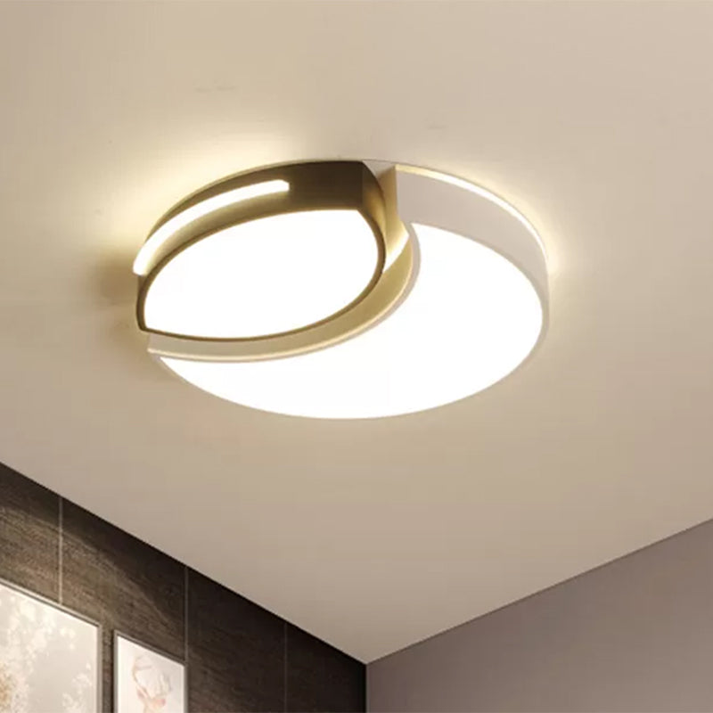 16"/19.5"/23.5" Round Ceiling Light Modern Acrylic Unique Ceiling Lights in Warm/White for Indoor Clearhalo 'Ceiling Lights' 'Close To Ceiling Lights' 'Close to ceiling' 'Flush mount' Lighting' 460628