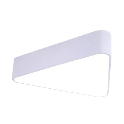 Slim Triangle LED Flush Mount Light Acrylic Metal Modern Style Ceiling Light White Clearhalo 'Ceiling Lights' 'Close To Ceiling Lights' 'Close to ceiling' 'Flush mount' Lighting' 47731