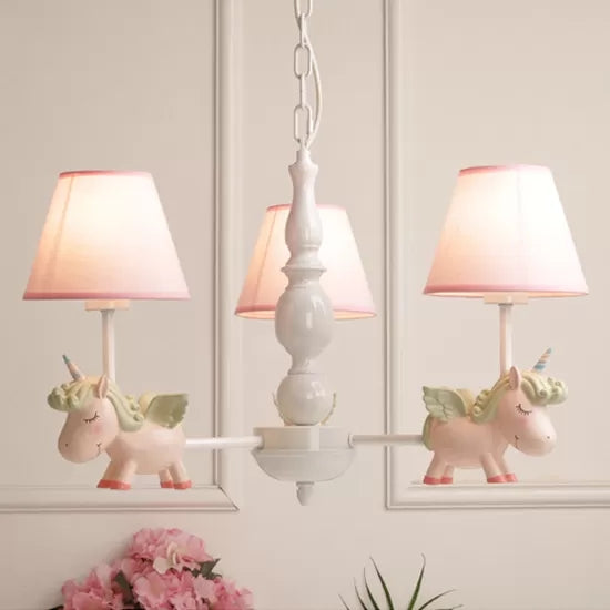Flying Unicorn Suspension Light Nordic Stylish Metal Hanging Light for Nursing Room Clearhalo 'Ceiling Lights' 'Chandeliers' Lighting' options 47930