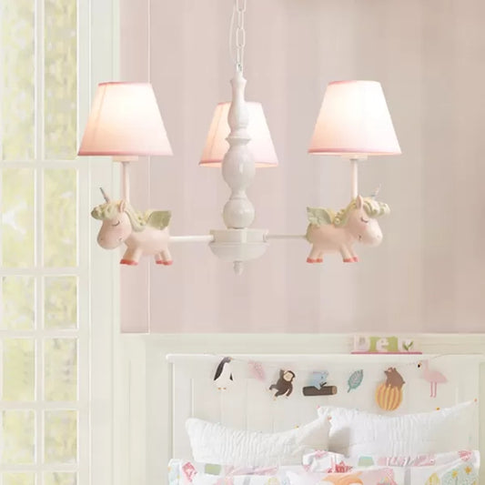 Flying Unicorn Suspension Light Nordic Stylish Metal Hanging Light for Nursing Room Clearhalo 'Ceiling Lights' 'Chandeliers' Lighting' options 47931