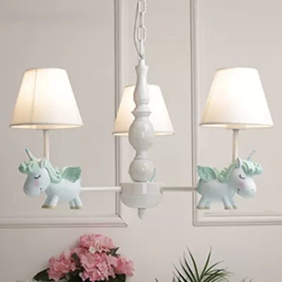 Flying Unicorn Suspension Light Nordic Stylish Metal Hanging Light for Nursing Room Clearhalo 'Ceiling Lights' 'Chandeliers' Lighting' options 47938