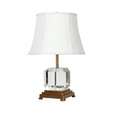 Contemporary 1 Head Study Lamp White Paneled Bell Reading Light with Fabric Shade Clearhalo 'Lamps' 'Table Lamps' Lighting' 493358