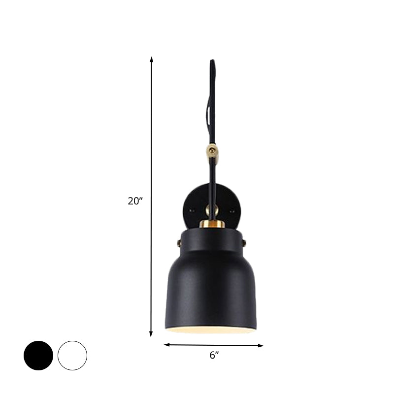 1 Light Cup Shade Wall Light Modern Metal Sconce Light with Long Arm for Library Bookstore Clearhalo 'Cast Iron' 'Glass' 'Industrial' 'Modern wall lights' 'Modern' 'Tiffany' 'Traditional wall lights' 'Wall Lamps & Sconces' 'Wall Lights' Lighting' 494467