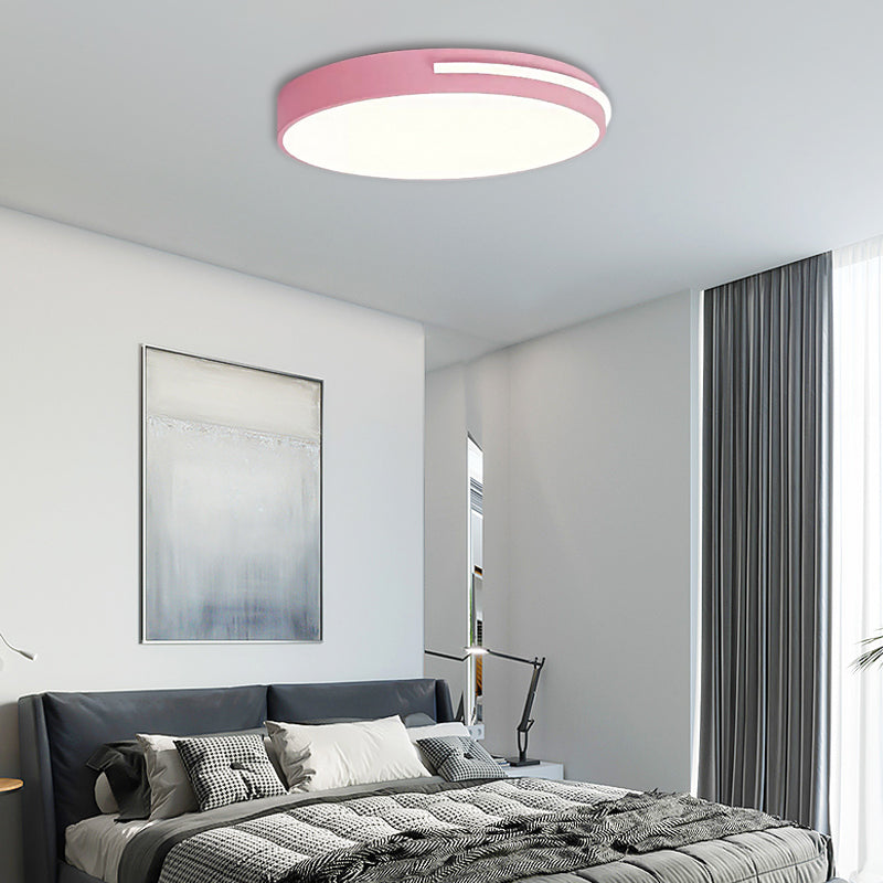 Acrylic Slim Round Flush Mount Light Kid Bedroom Nordic Stylish Ceiling Lamp Clearhalo 'Ceiling Lights' 'Close To Ceiling Lights' 'Close to ceiling' 'Flush mount' Lighting' 49911