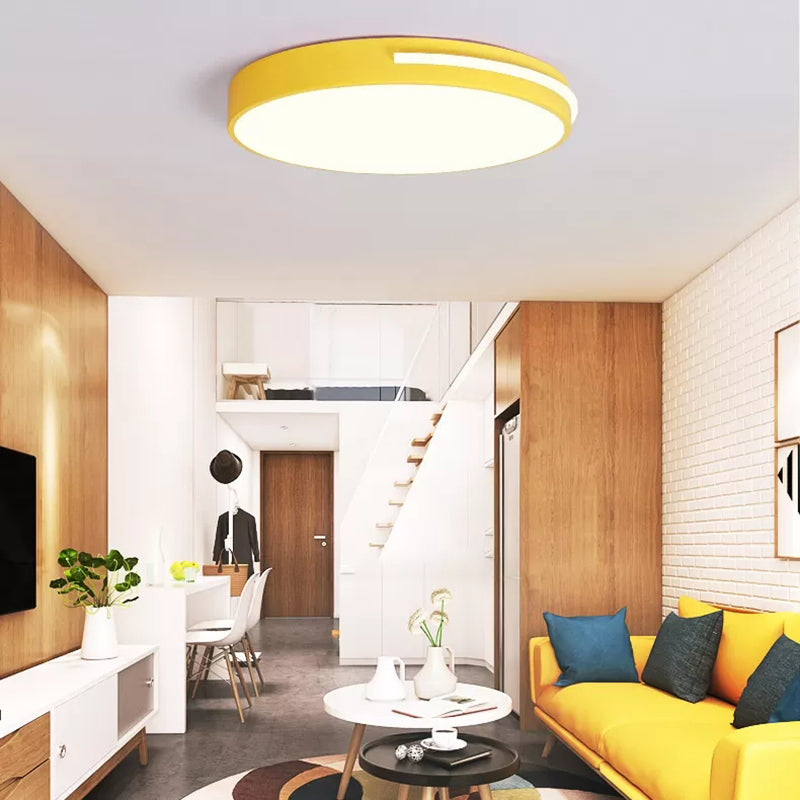 Acrylic Slim Round Flush Mount Light Kid Bedroom Nordic Stylish Ceiling Lamp Clearhalo 'Ceiling Lights' 'Close To Ceiling Lights' 'Close to ceiling' 'Flush mount' Lighting' 49922