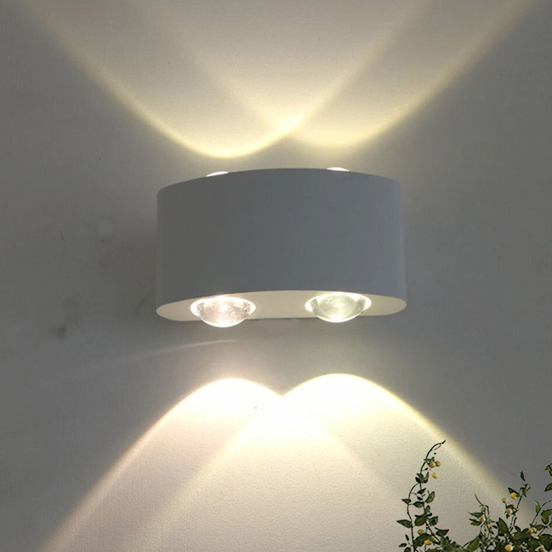 Arc Rectangle Sconce Lighting Aluminum LED Wall-Mount Lamp in White for Bedside, White/Warm Light White Clearhalo 'Modern wall lights' 'Modern' 'Wall Lamps & Sconces' 'Wall Lights' Lighting' 505272