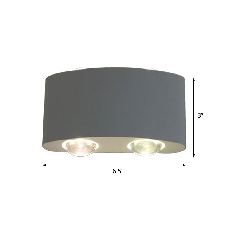 Arc Rectangle Sconce Lighting Aluminum LED Wall-Mount Lamp in White for Bedside, White/Warm Light Clearhalo 'Modern wall lights' 'Modern' 'Wall Lamps & Sconces' 'Wall Lights' Lighting' 505276_d37c710c-aa49-4f0e-bdea-0ced6d78d677