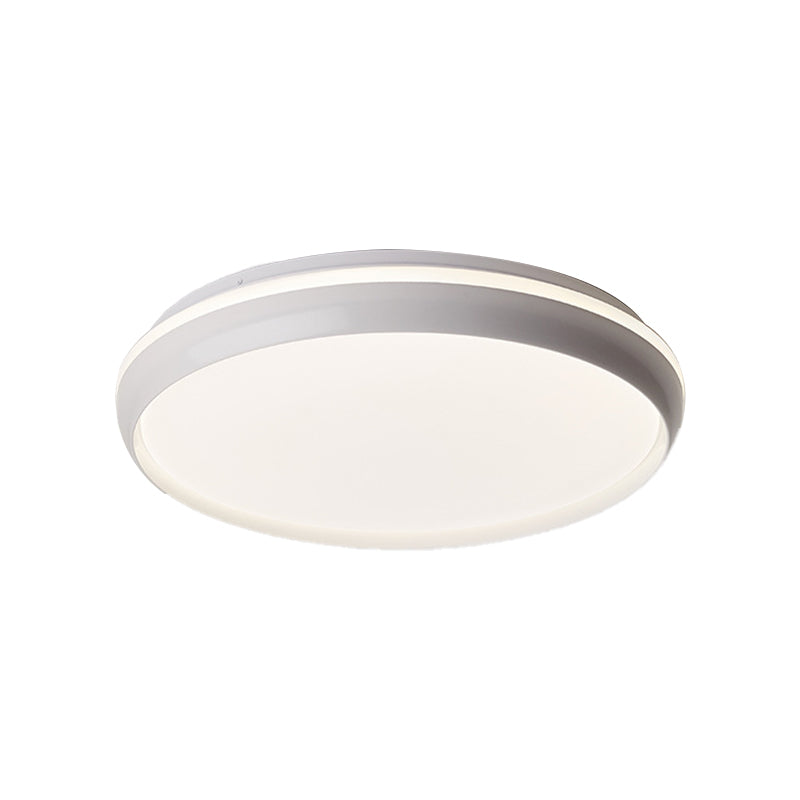 LED Living Room Flush Lighting Minimalist Black/Gold/Silver Flushmount with Circular Acrylic Shade Clearhalo 'Ceiling Lights' 'Close To Ceiling Lights' 'Close to ceiling' 'Flush mount' Lighting' 505355