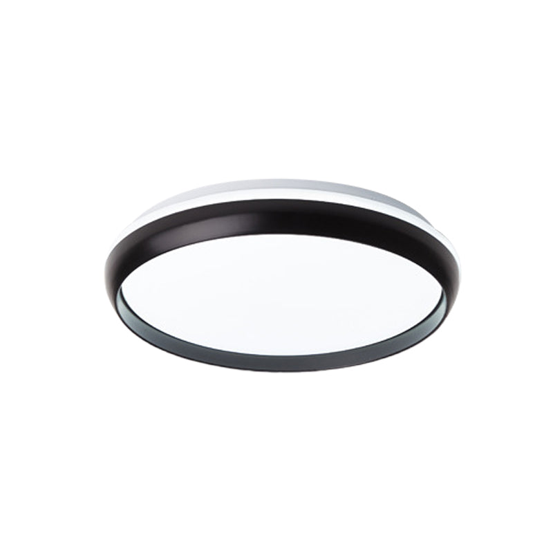 LED Living Room Flush Lighting Minimalist Black/Gold/Silver Flushmount with Circular Acrylic Shade Clearhalo 'Ceiling Lights' 'Close To Ceiling Lights' 'Close to ceiling' 'Flush mount' Lighting' 505358