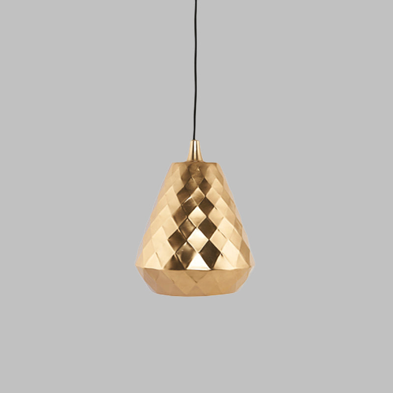 Teardrop Iron Down Lighting Modernism 1-Head Gold Ceiling Pendant Lamp for Bedroom Clearhalo 'Ceiling Lights' 'Modern Pendants' 'Modern' 'Pendant Lights' 'Pendants' Lighting' 506387