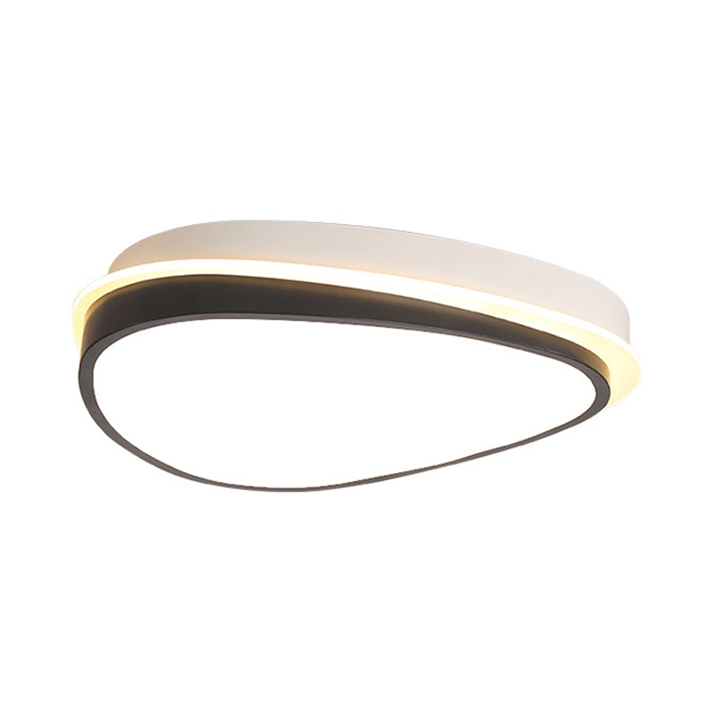 Waterdrop Acrylic Flush Ceiling Light Minimalist 16"/19.5"/23.5" Wide LED White Flush Mount Light Fixture in Warm/White Light Clearhalo 'Ceiling Lights' 'Close To Ceiling Lights' 'Close to ceiling' 'Flush mount' Lighting' 506418