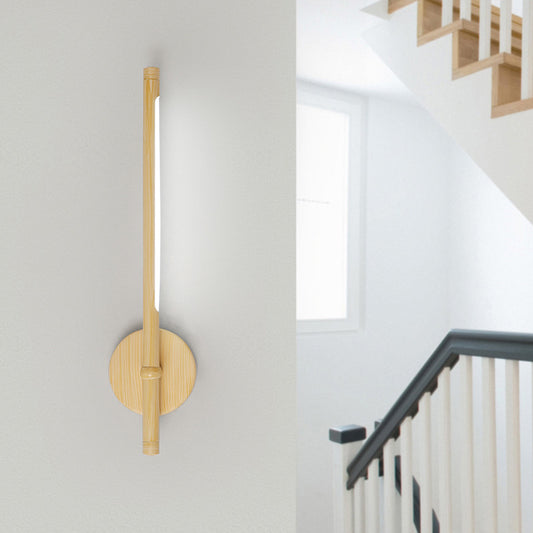 Tubular Wall Mounted Light Simple Style Acrylic Yellow Sconce Light in Warm/White/Natural Light Yellow Clearhalo 'Modern wall lights' 'Modern' 'Wall Lamps & Sconces' 'Wall Lights' Lighting' 512527