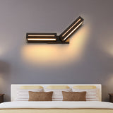 Rectangle Acrylic Wall Mounted Light Modern 1 Light Black/White Sconce Light for Bedroom Clearhalo 'Modern wall lights' 'Modern' 'Wall Lamps & Sconces' 'Wall Lights' Lighting' 512554