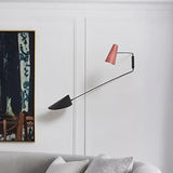 Cone and Duckbill Wall Sconce Macaron 1 Light Living Room Wall Mount Light with Black Rod Clearhalo 'Cast Iron' 'Glass' 'Industrial' 'Modern wall lights' 'Modern' 'Tiffany' 'Traditional wall lights' 'Wall Lamps & Sconces' 'Wall Lights' Lighting' 512767