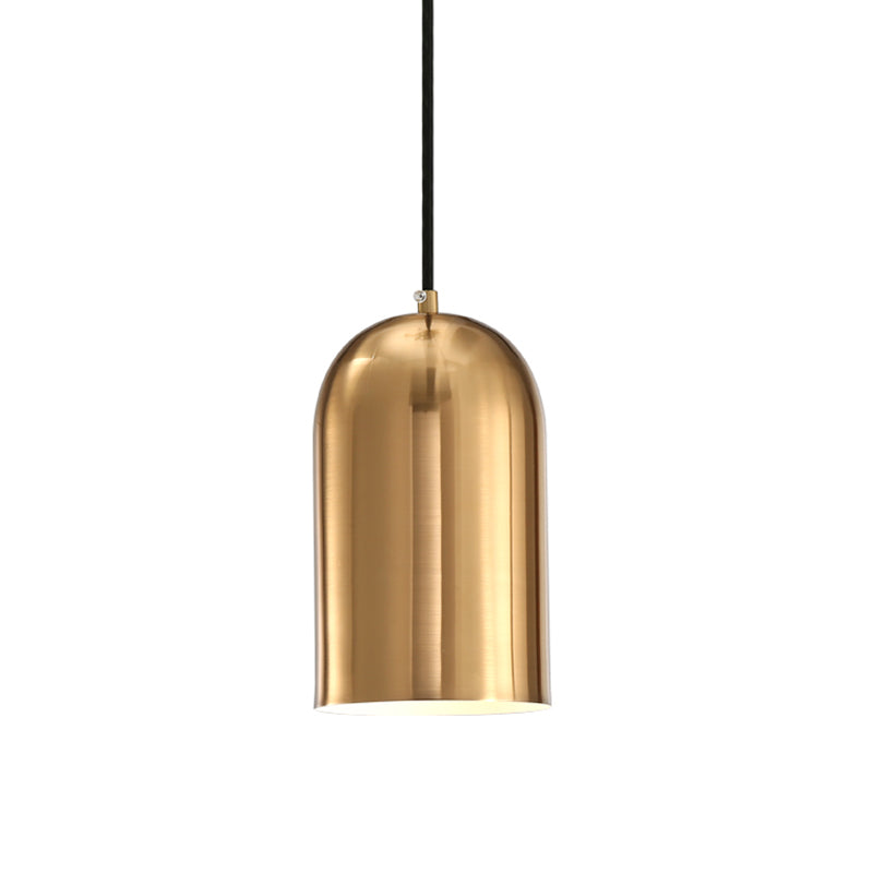 Post Modern 1-Head Suspension Light with Metal Shade Gold Bell Pendant Lamp Fixture over Dining Table Clearhalo 'Ceiling Lights' 'Modern Pendants' 'Modern' 'Pendant Lights' 'Pendants' Lighting' 518845