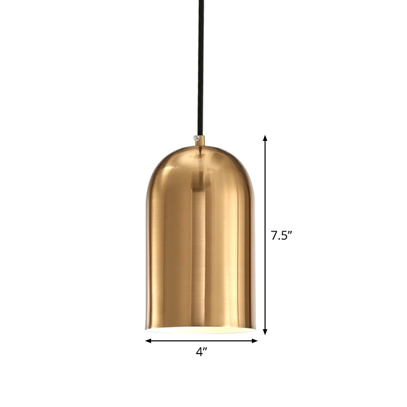 Post Modern 1-Head Suspension Light with Metal Shade Gold Bell Pendant Lamp Fixture over Dining Table Clearhalo 'Ceiling Lights' 'Modern Pendants' 'Modern' 'Pendant Lights' 'Pendants' Lighting' 518846