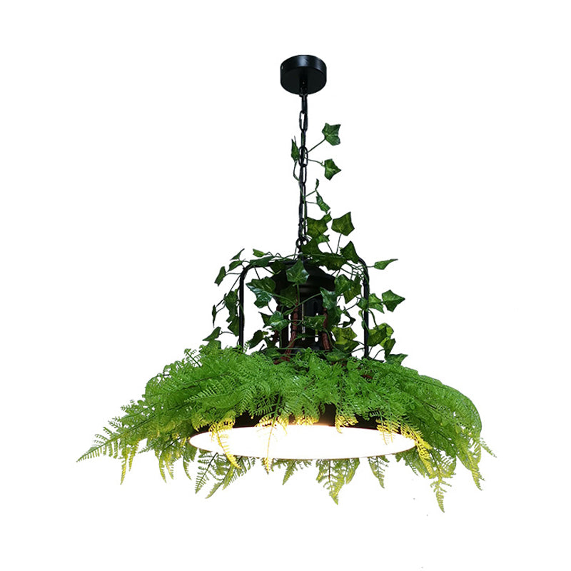 Black Barn Ceiling Suspension Lamp Industrial Metal 1 Bulb Restaurant LED Plant Pendant Light, 14"/18"/21.5" W Clearhalo 'Art Deco Pendants' 'Black' 'Cast Iron' 'Ceiling Lights' 'Ceramic' 'Crystal' 'Industrial Pendants' 'Industrial' 'Metal' 'Middle Century Pendants' 'Pendant Lights' 'Pendants' 'Rustic Pendants' 'Tiffany' Lighting' 519369