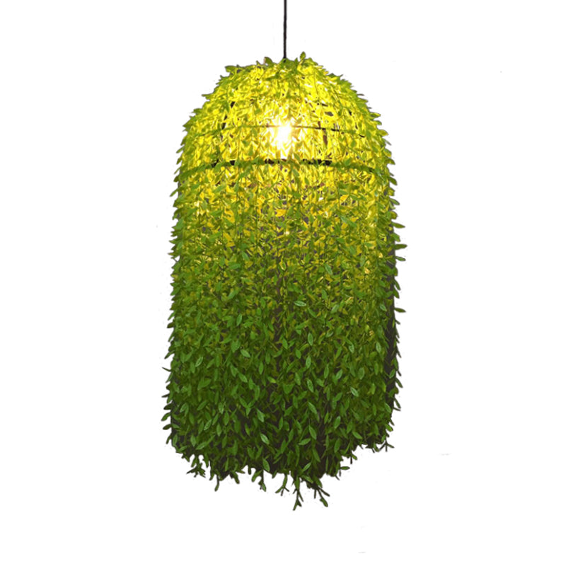 Green 1 Bulb Pendant Lamp Antique Metal Plant LED Ceiling Hang Fixture for Restaurant Clearhalo 'Art Deco Pendants' 'Cast Iron' 'Ceiling Lights' 'Ceramic' 'Crystal' 'Industrial Pendants' 'Industrial' 'Metal' 'Middle Century Pendants' 'Pendant Lights' 'Pendants' 'Tiffany' Lighting' 519441