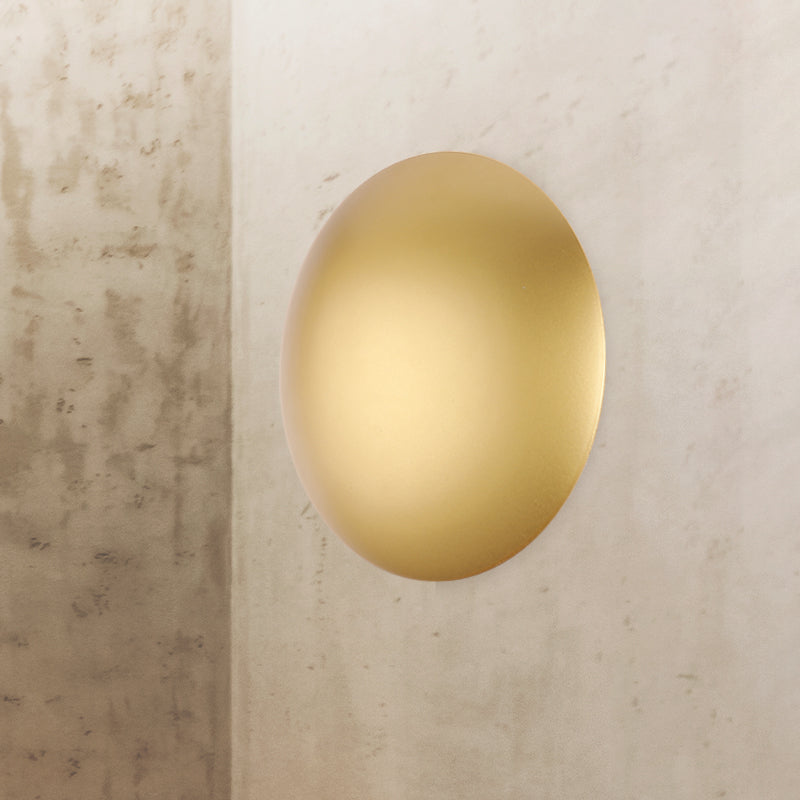 Semisphere Acrylic Wall Light Modernism White/Gold LED Sconce Light in Warm/White Light for Bedroom Clearhalo 'Modern wall lights' 'Modern' 'Wall Lamps & Sconces' 'Wall Lights' Lighting' 520342