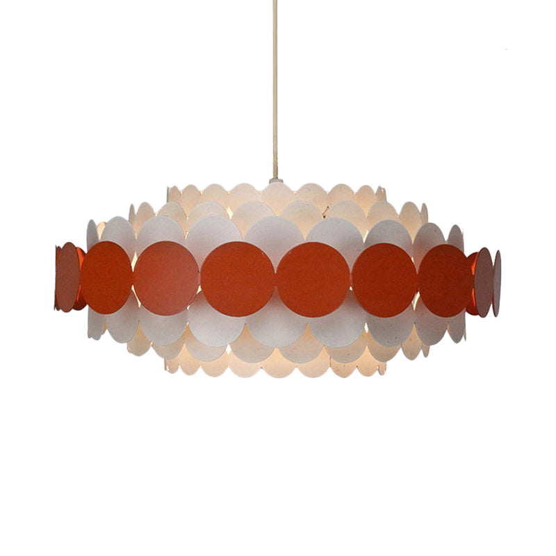 Acrylic Oval Chandelier Lighting Contemporary Led 16"/19.5"/23.5" Wide Black/Blue/Red Hanging Pendant Lamp for Living Room Clearhalo 'Ceiling Lights' 'Chandeliers' 'Modern Chandeliers' 'Modern' Lighting' 520778