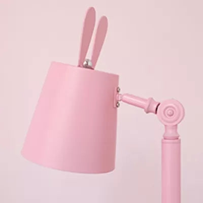 Metal Bunny Desk Light Dormitory Bedroom 1 Head Macaron Rotatable Study Light Clearhalo 'Lamps' 'Table Lamps' Lighting' 52294