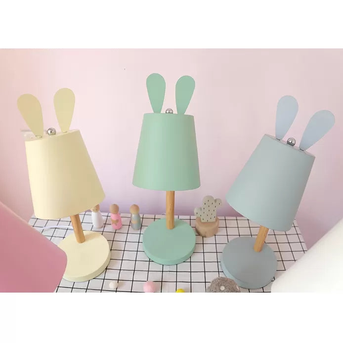 Metal Bunny Desk Light Dormitory Bedroom 1 Head Macaron Rotatable Study Light Clearhalo 'Lamps' 'Table Lamps' Lighting' 52298