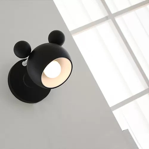 Macaron Mouse Wall Light with Pull Chain 1 Head Metal Sconce Light for Study Room Clearhalo 'Wall Lamps & Sconces' 'Wall Lights' Lighting' 54408