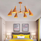 Macaron Half-Bottle Chandelier Metallic Candy Colored Pendant Light for Nursing Room Clearhalo 'Ceiling Lights' 'Chandeliers' Lighting' options 55509