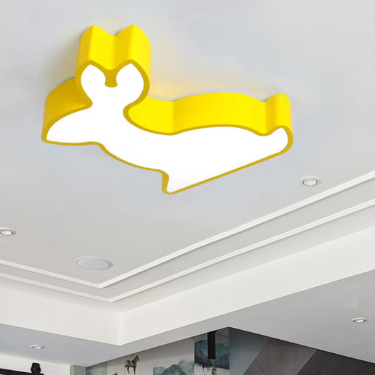 Metal Rabbit Ceiling Lamp Animal Ceiling Mount Light for Living Room Baby Bedroom Clearhalo 'Ceiling Lights' 'Close To Ceiling Lights' 'Close to ceiling' 'Flush mount' Lighting' 559141