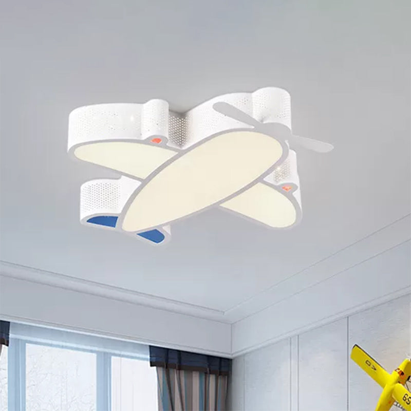 Acrylic and Metal Plane Flush Mount Light Boys Bedroom Cartoon Eye-Caring LED Ceiling Lamp Clearhalo 'Ceiling Lights' 'Close To Ceiling Lights' 'Close to ceiling' 'Flush mount' Lighting' 559183