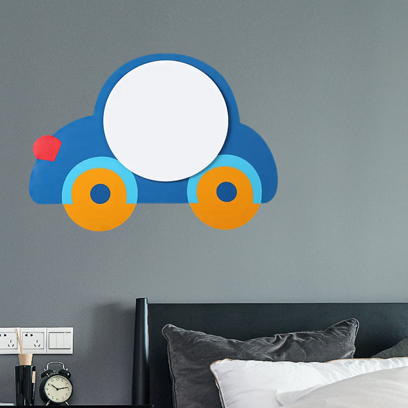 Kids Circle LED Ceiling Mount Light with Wooden Cartoon Pattern Acrylic Ceiling Lamp for Kindergarten Clearhalo 'Ceiling Lights' 'Close To Ceiling Lights' 'Close to ceiling' 'Flush mount' Lighting' 559204