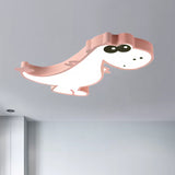 Boys Bedroom Cute Dragon Ceiling Fixture Acrylic Cartoon Macaron LED Ceiling Mount Light Clearhalo 'Ceiling Lights' 'Close To Ceiling Lights' 'Close to ceiling' 'Flush mount' Lighting' 559214