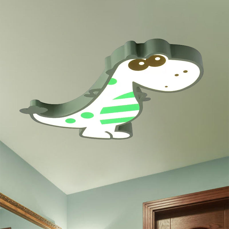 Boys Bedroom Cute Dragon Ceiling Fixture Acrylic Cartoon Macaron LED Ceiling Mount Light Clearhalo 'Ceiling Lights' 'Close To Ceiling Lights' 'Close to ceiling' 'Flush mount' Lighting' 559215