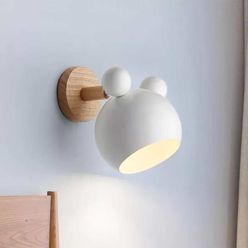 Modern Style Cartoon Animal Sconce Wall Light Metal 1 Light Wall Lamp for Child Bedroom Clearhalo 'Wall Lamps & Sconces' 'Wall Lights' Lighting' 559284