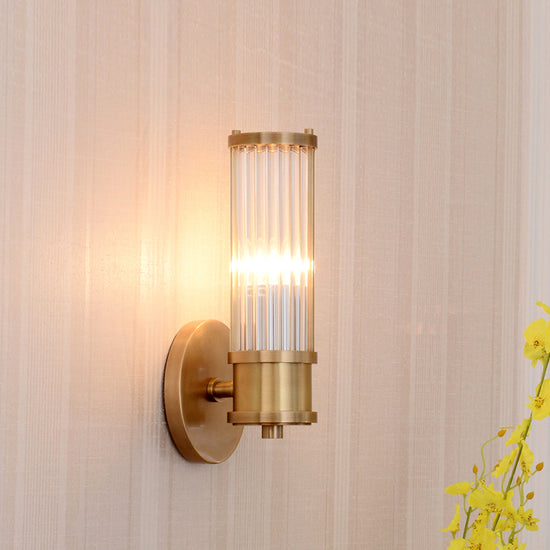 1/2-Light Corridor Wall Light Fixture Modernist Stylish Golden Wall ...