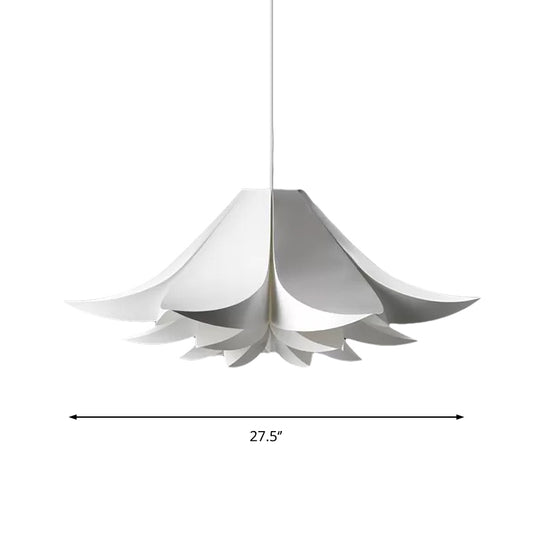 Simplicity Petal Hanging Lamp Kit Acrylic 21.5"/27.5"/31.5" Wide 1-Light Kitchen Ceiling Pendant Clearhalo 'Ceiling Lights' 'Modern Pendants' 'Modern' 'Pendant Lights' 'Pendants' Lighting' 597906