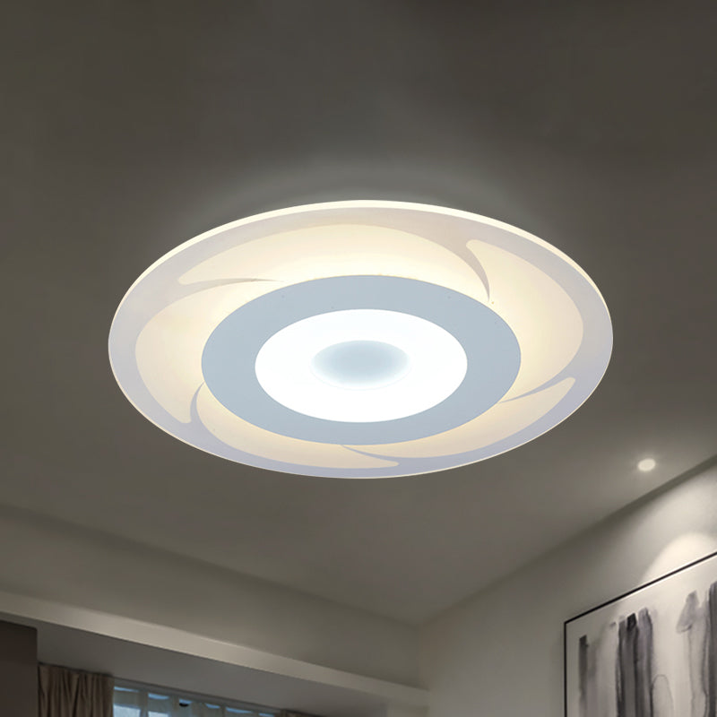 Acrylic Ultra Thin Ceiling Light Modern LED Flush Mount Light in Warm/White, 16.5"/20.5"/24.5" Wide Clearhalo 'Ceiling Lights' 'Close To Ceiling Lights' 'Close to ceiling' 'Flush mount' Lighting' 600627