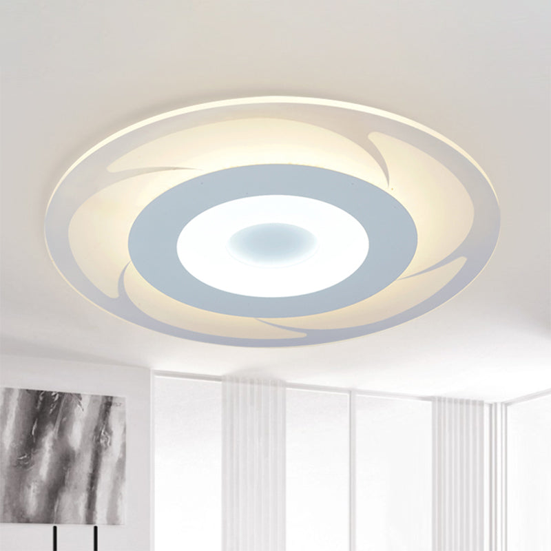 Acrylic Ultra Thin Ceiling Light Modern LED Flush Mount Light in Warm/White, 16.5"/20.5"/24.5" Wide Clearhalo 'Ceiling Lights' 'Close To Ceiling Lights' 'Close to ceiling' 'Flush mount' Lighting' 600628