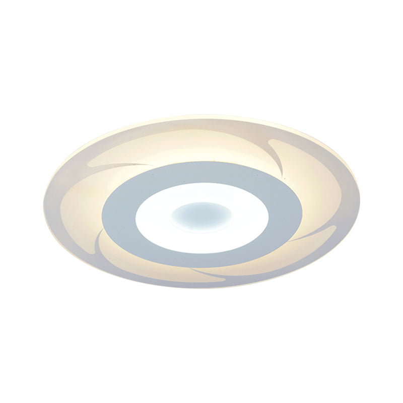 Acrylic Ultra Thin Ceiling Light Modern LED Flush Mount Light in Warm/White, 16.5"/20.5"/24.5" Wide Clearhalo 'Ceiling Lights' 'Close To Ceiling Lights' 'Close to ceiling' 'Flush mount' Lighting' 600629