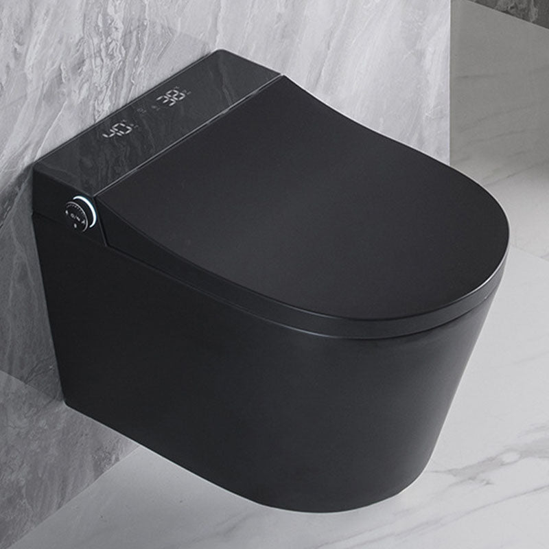 Wall Mount Smart Toilet Soft-Close Seat Toilet with Concealed Tank Black Clearhalo 'Bathroom Remodel & Bathroom Fixtures' 'Home Improvement' 'home_improvement' 'home_improvement_toilets' 'Toilets & Bidets' 'Toilets' 6012575