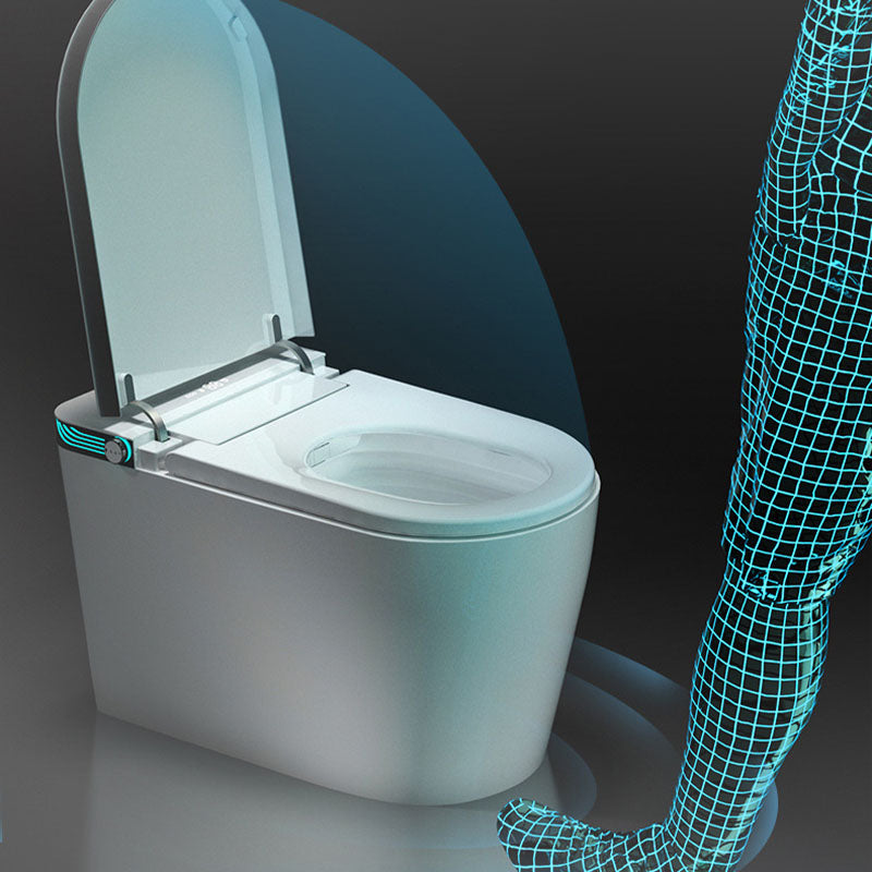 Household Smart Toilet Automatic Flip Cover UV Sterilization Electric Induction Toilet Clearhalo 'Bathroom Remodel & Bathroom Fixtures' 'Home Improvement' 'home_improvement' 'home_improvement_toilets' 'Toilets & Bidets' 'Toilets' 6012639